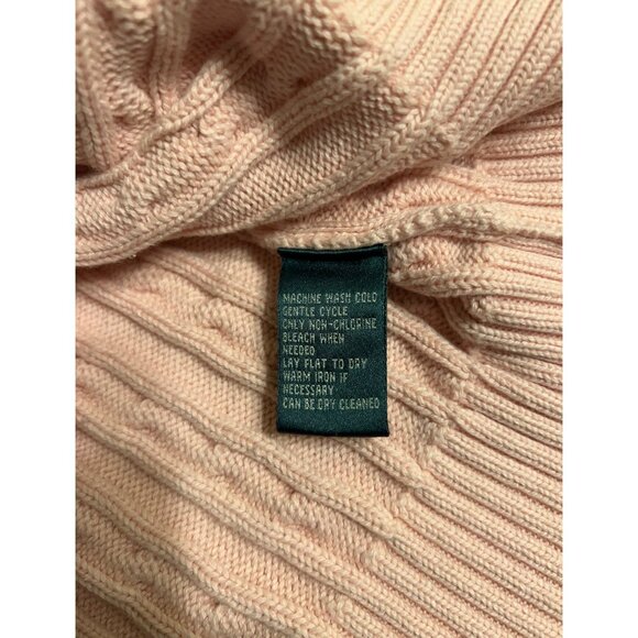 Ralph Lauren Womens Old Money Logo Sweater Size XL Pink Soft Girl Tennis Prep - Picture 8 of 10